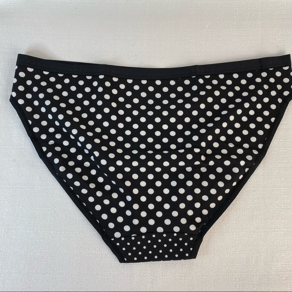 VICTORIA’S SECRET Polka Dot Panty XL black and white  🆕 - Picture 2 of 6